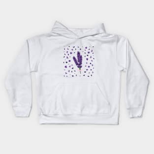 Luscious Lavender Bouquet Kids Hoodie